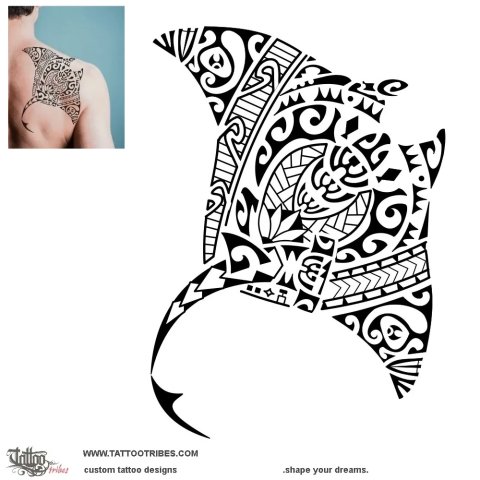 Ti'i Feti'i (Family protector) tattoo design thumbnail