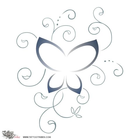 Butterfly (Soul) tattoo design thumbnail