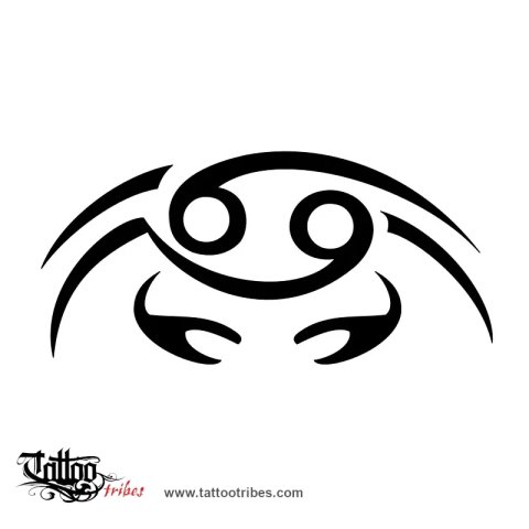 Cancer (Star sign) tattoo design thumbnail