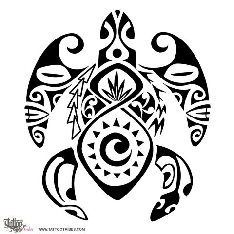 Kahupeka (Shield) tattoo flash design thumbnail