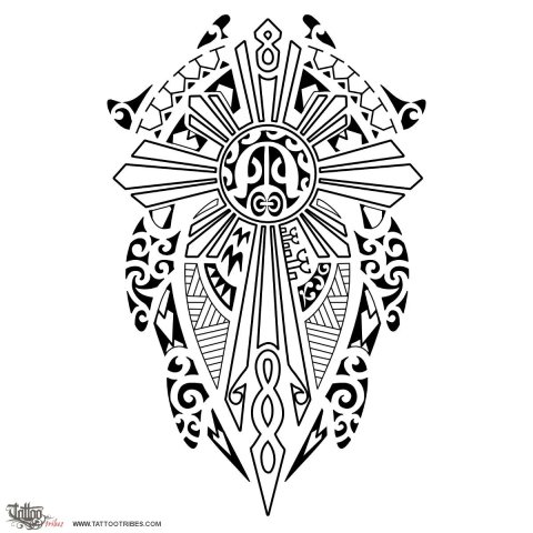 Filipino sun turtle (Family, beliefs) tattoo flash design thumbnail