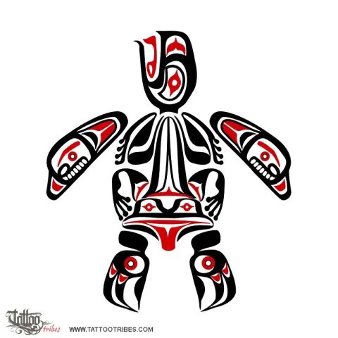 Frog turtle (Transformation, life) tattoo design thumbnail