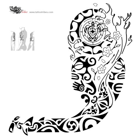Tangata (Man) tattoo design thumbnail