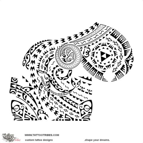 Lō kahi (Balance, unity) tattoo design thumbnail