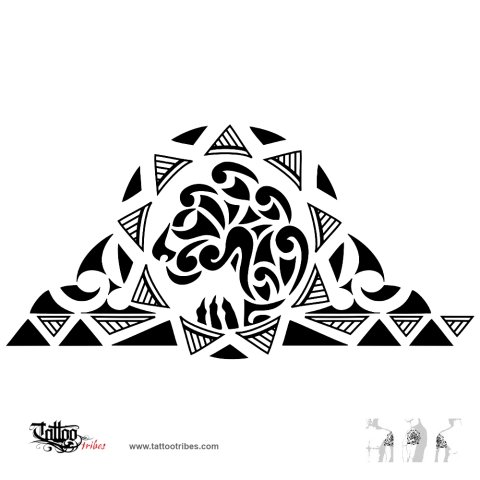 Lion half sleeve (Royalty) tattoo design thumbnail