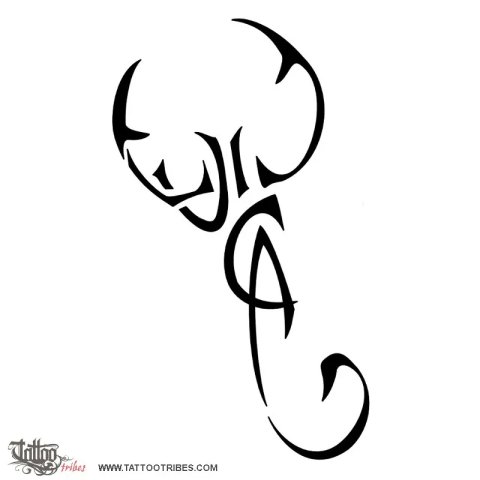 Scorpion (Luca) tattoo design thumbnail