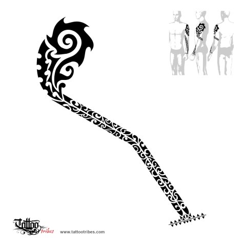 Tribal armsleeve (Healing) tattoo design thumbnail