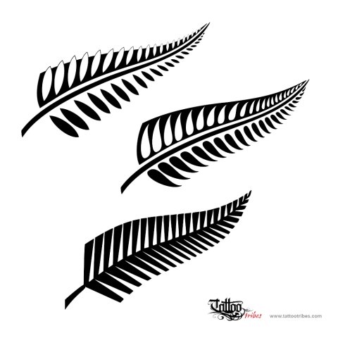 Maori fern (Life, tranquillity) tattoo design thumbnail