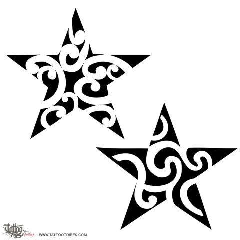 Star (Protection, renewal) tattoo design thumbnail