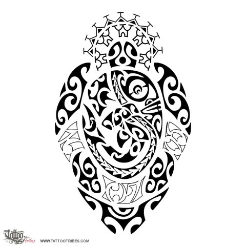 Marohirohi (Tenacious, determined) tattoo flash design thumbnail