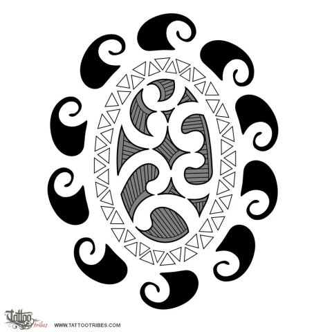 Maori sun (Eternity, life) tattoo design thumbnail