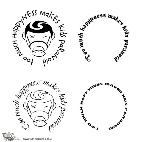 Paranoid kids (Requested by Andrea) tattoo design thumbnail