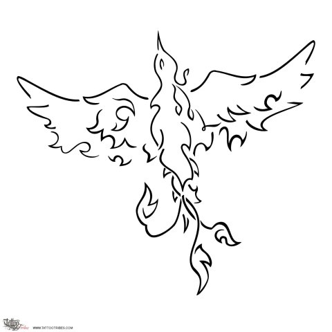 Phoenix (Eternity) tattoo design thumbnail