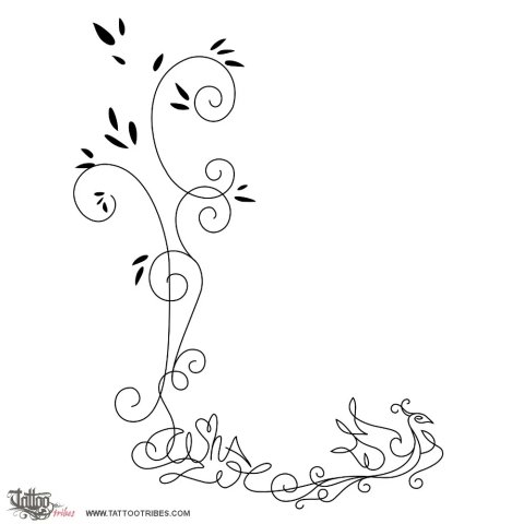 Sasha &amp; Zoe (Roots) tattoo design thumbnail