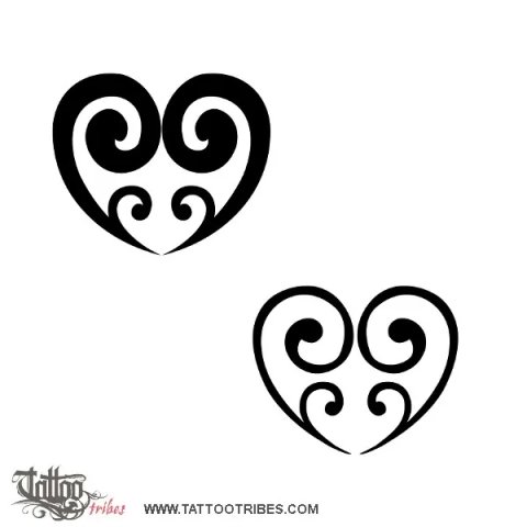 Twin children (Love, family) tattoo design thumbnail