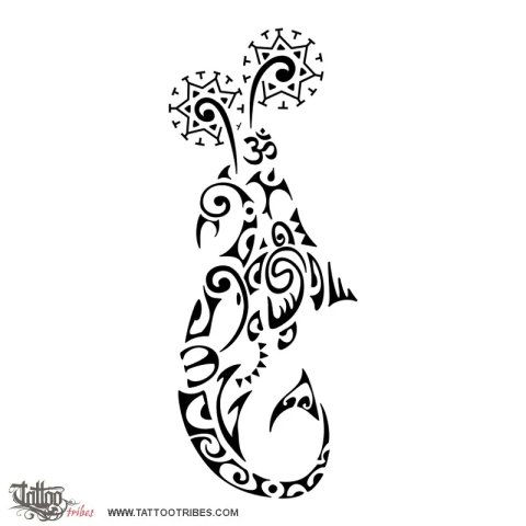 Ahi tipua (Volcano) tattoo design thumbnail