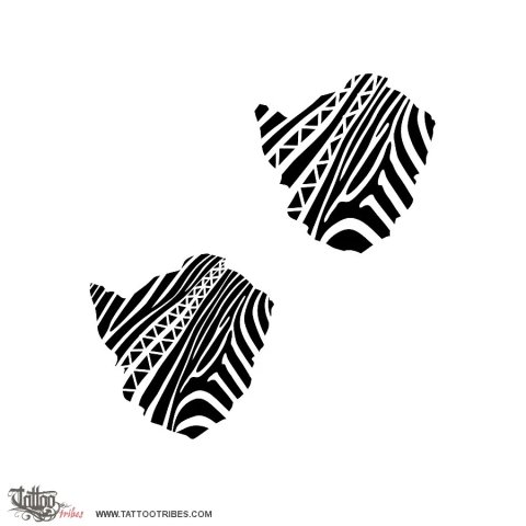 Zimbabwe (Zebra) tattoo design thumbnail