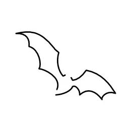 stylized bat tattoo