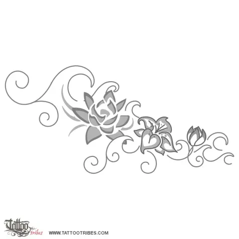 Flowers and waves