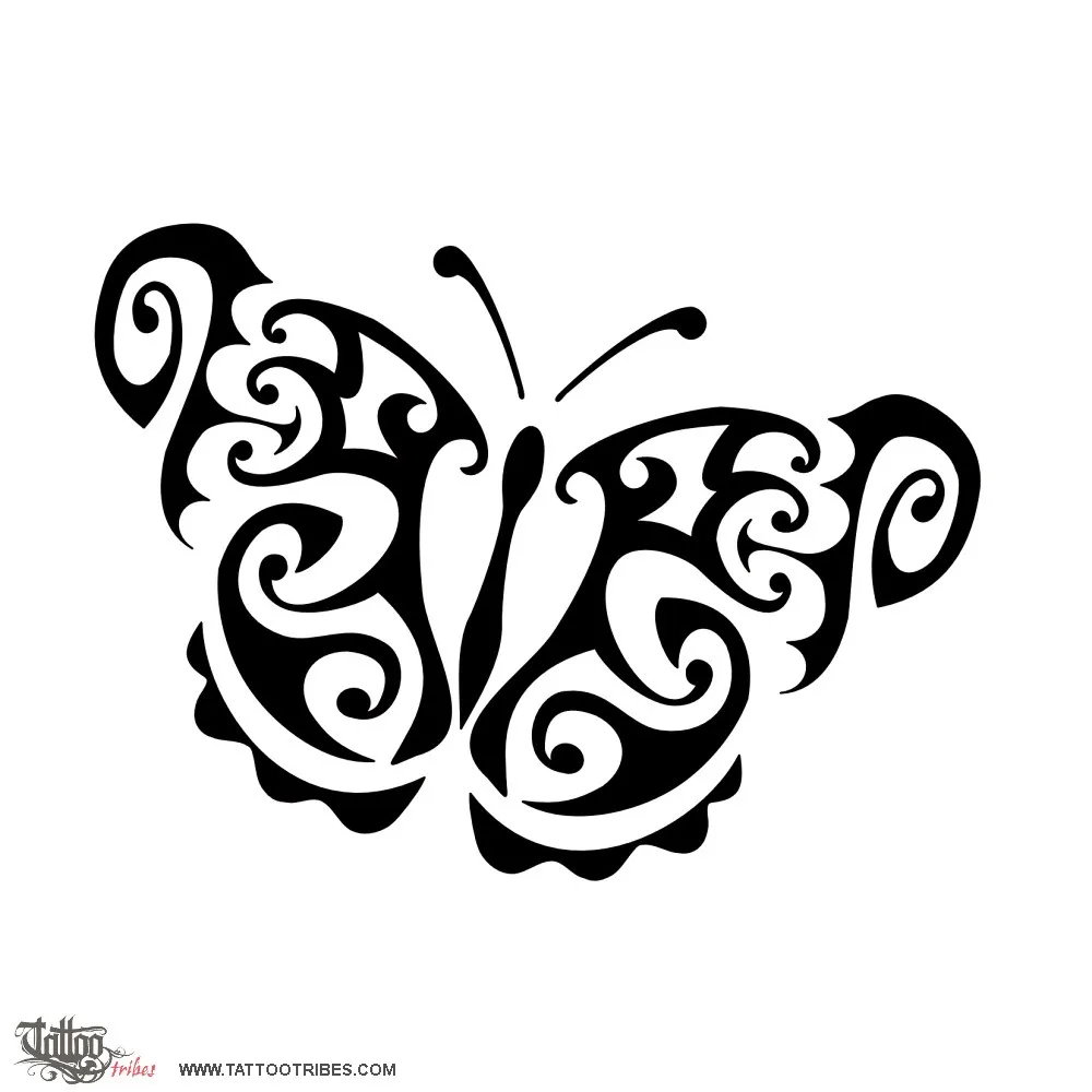 Tattoo image of Tribal butterfly, Transformation