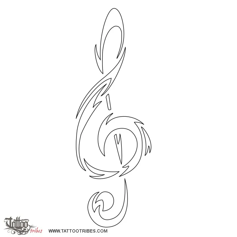 Stencil outline of Tribal music, Tribal spirit