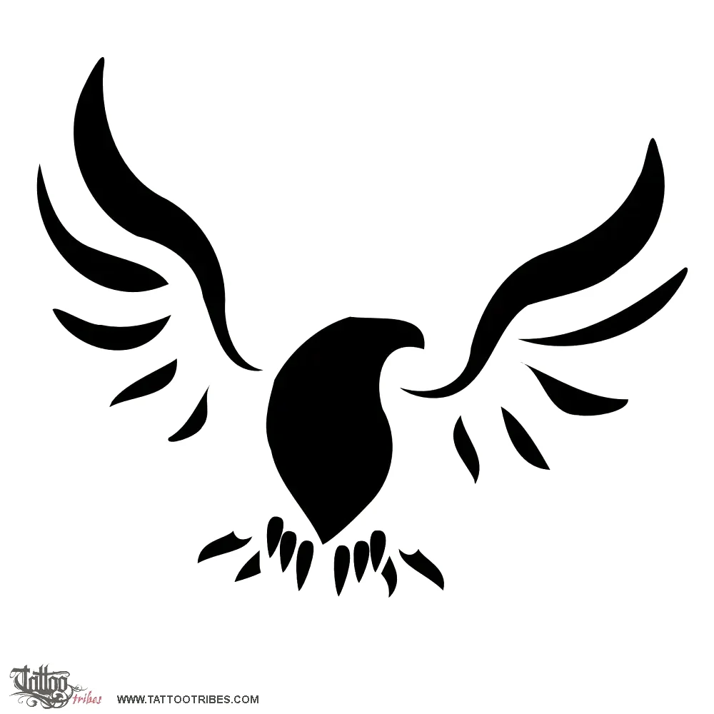 Tattoo image of Flying eagle, Freedom, power