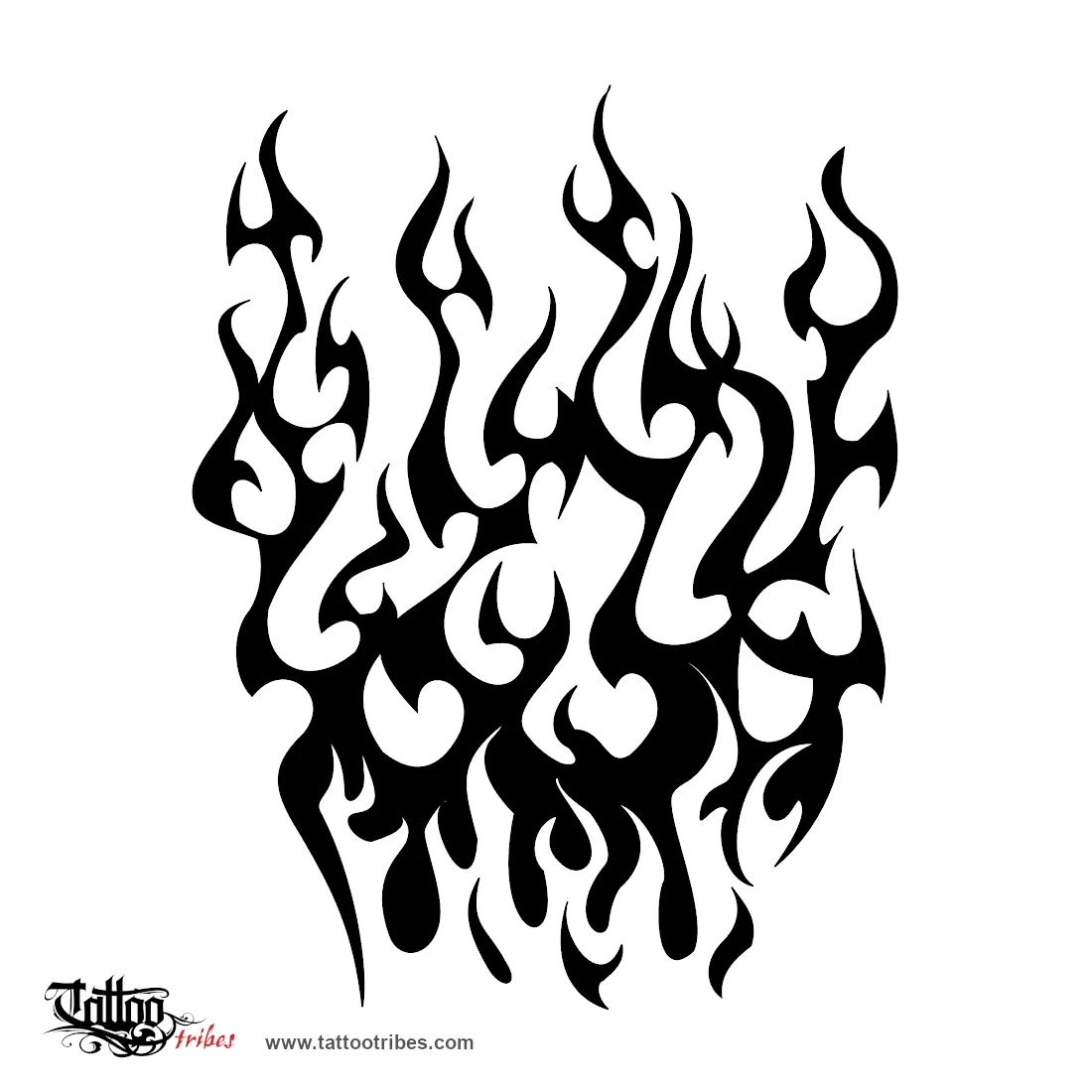 Tattoo image of Tribal flames, Passion, rebirth