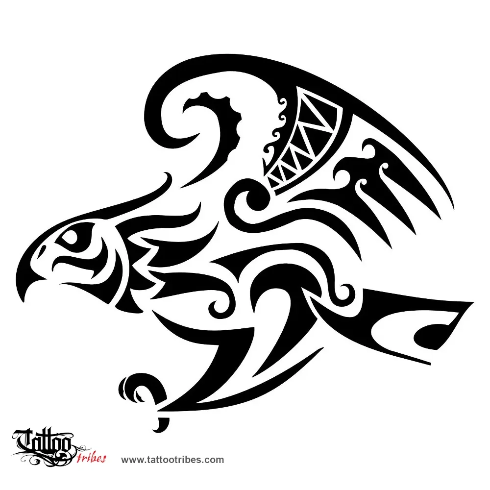 Tattoo image of Hawk, Messenger, observer