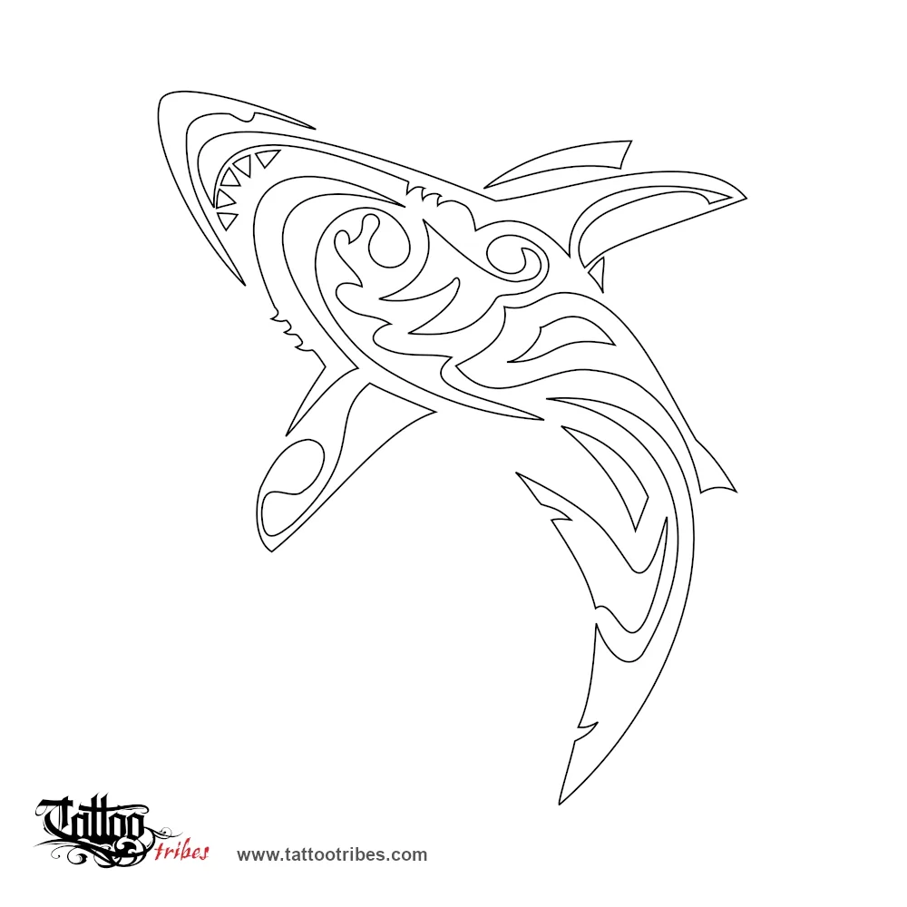 Stencil outline of Shark, Endurance