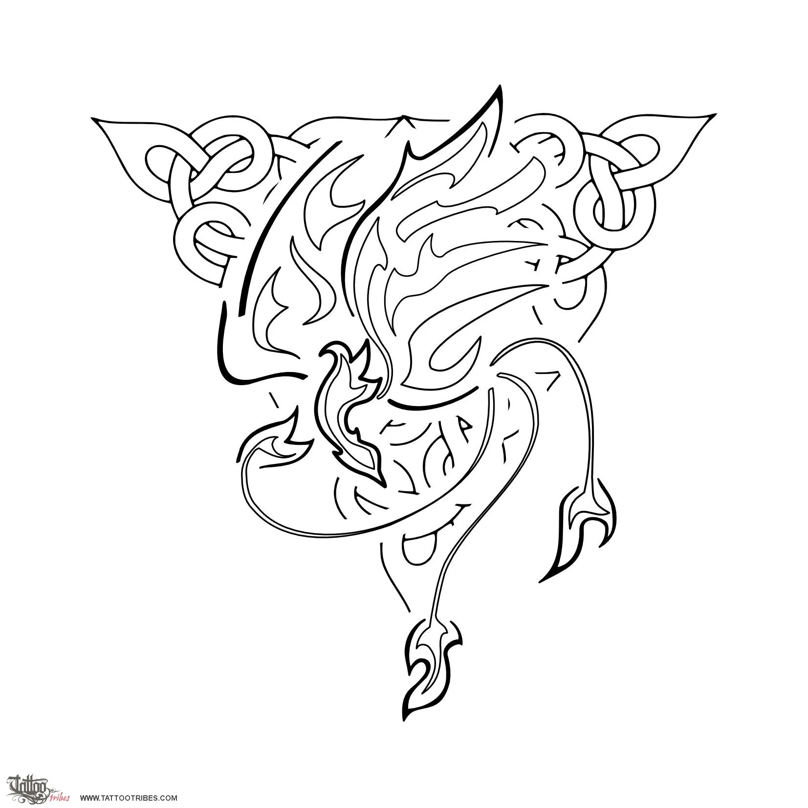 Stencil outline of Phoenix, Eternity, union