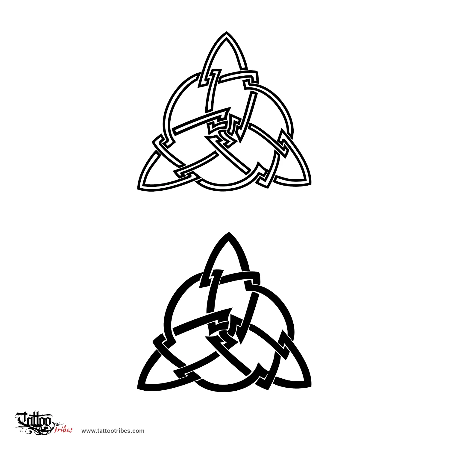Tattoo image of Triquetra, Unity, eternity