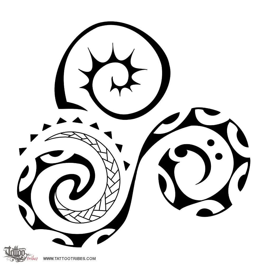 Tattoo image of Waves, Triskell