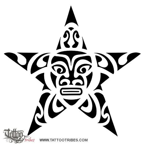 Tattoo image of Turtle star, Family, protection