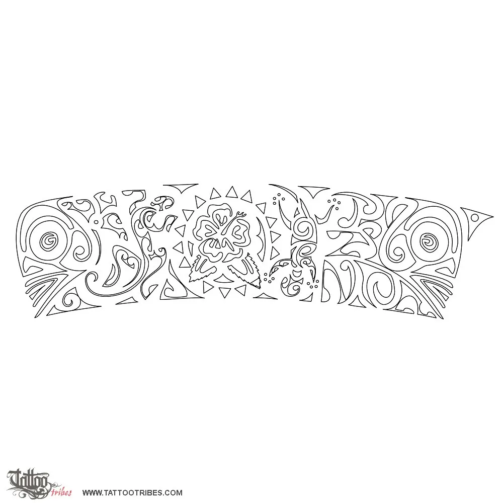 Stencil outline of Music, Wristband