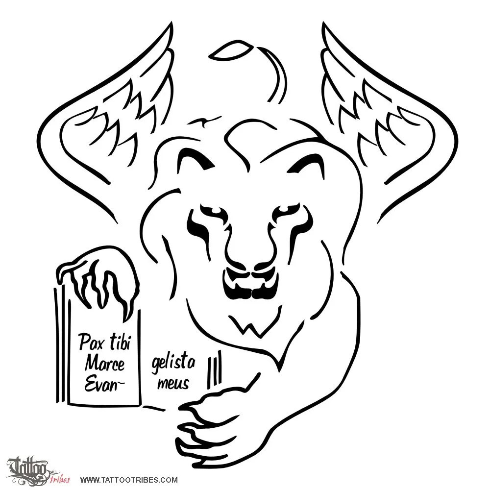 Tattoo image of Lion of St. Mark, Republic of Venice