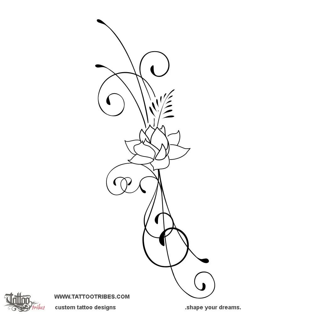 Tattoo image of Waterlily, Overcoming