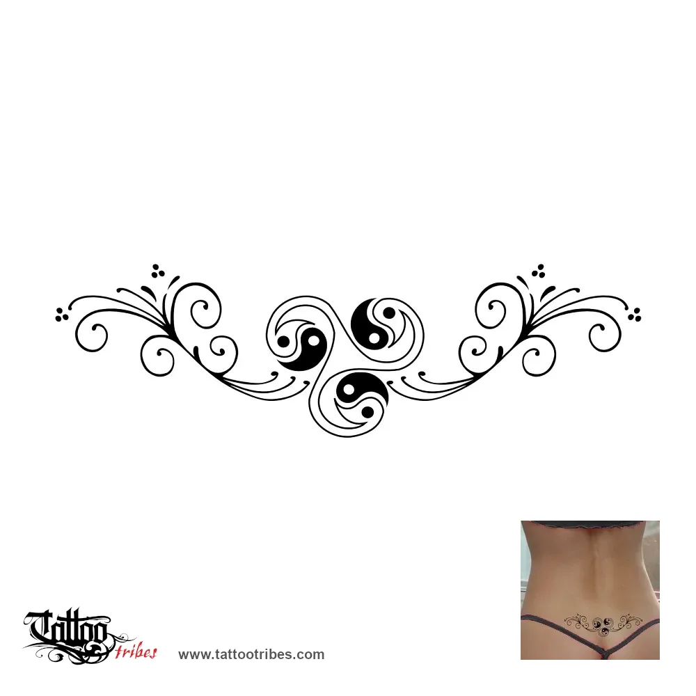 Tattoo image of Yin Yang backpiece, Harmony