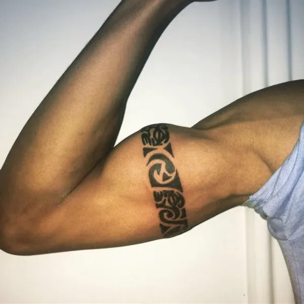 Real community tattoo placement: Abreu - wrist band