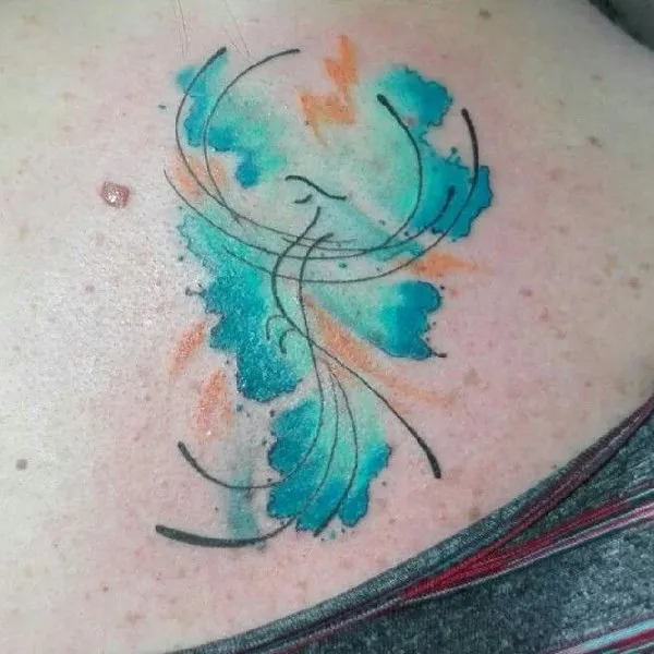 Real community tattoo placement: Ada - Essence phoenix