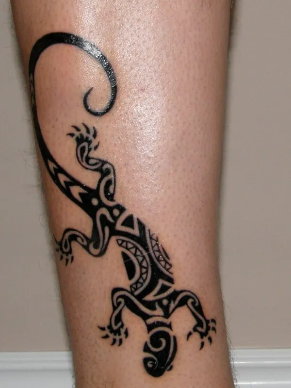 Real community tattoo placement: Adam - Lizard