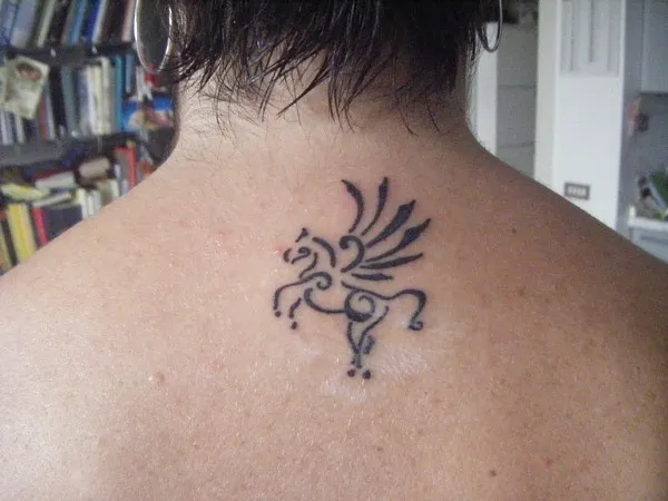 Real community tattoo placement: Adriana - Pegasus