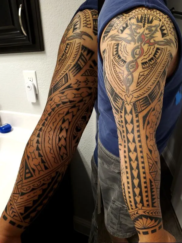 Real community tattoo placement: Alan - Faalelei