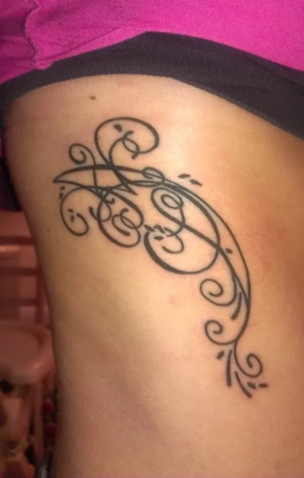 Real community tattoo placement: Alex - A+M+H+D