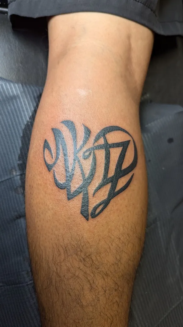 Real community tattoo placement: Alex - NKDZ heart
