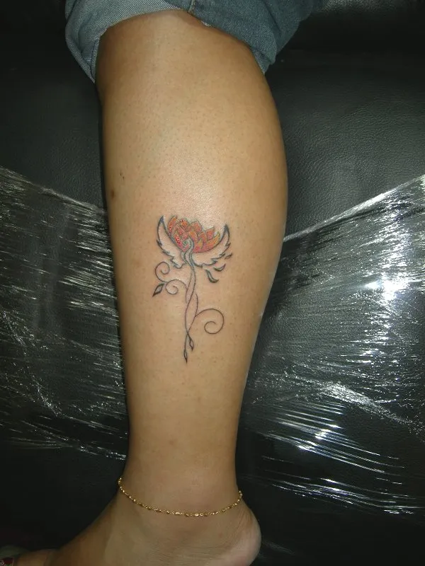 Real community tattoo placement: Anita - Phoenix and lotus