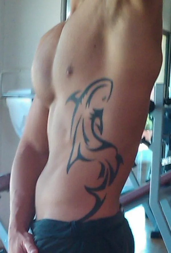 Real community tattoo placement: Antonio - Shark