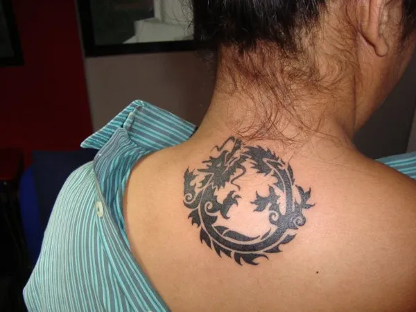 Real community tattoo placement: Anwesha - Feng shui dragon