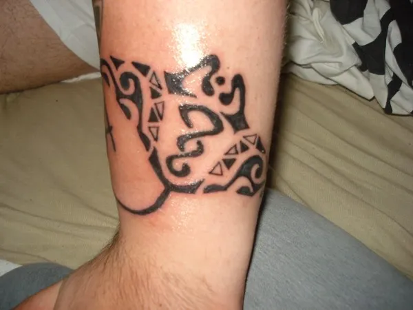 Real community tattoo placement: Arif - Manta with twist