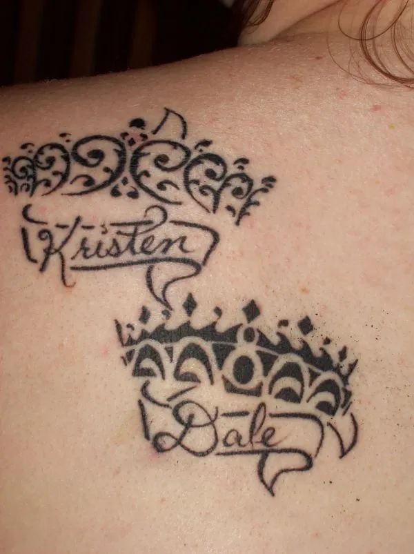 Real community tattoo placement: Ashley - Crowns