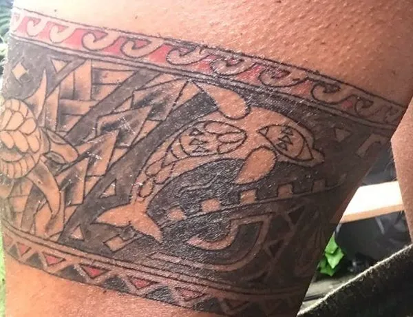 Real community tattoo placement: Ayya - Maldives